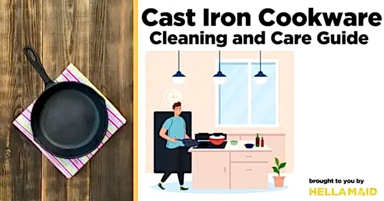 Cleaning and care guide for cast iron cookware