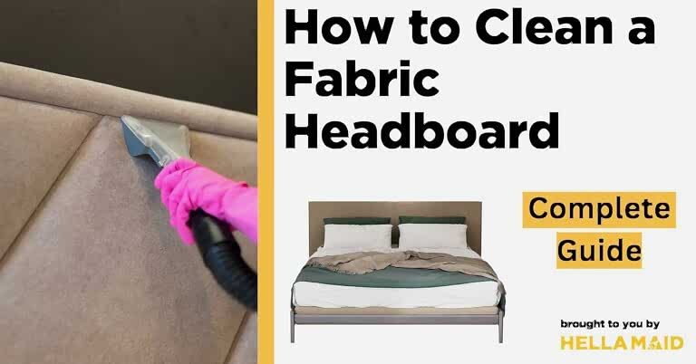 how to clean fabric headboard