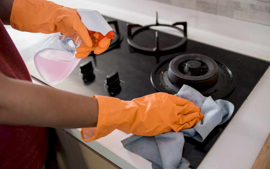 DIY stovetop cleaning