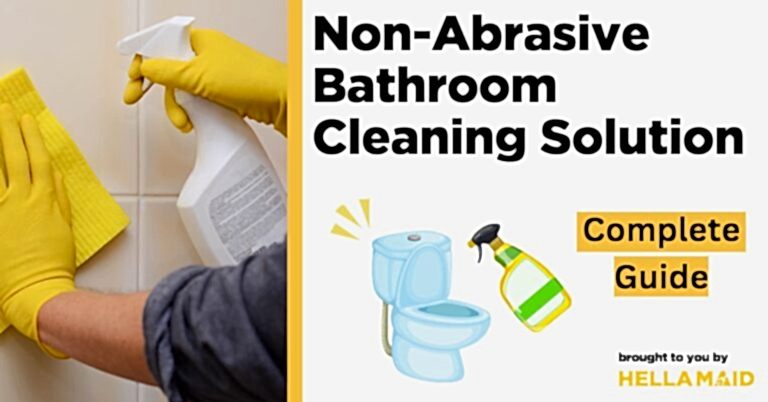 non-abrasive bathroom cleaning solution