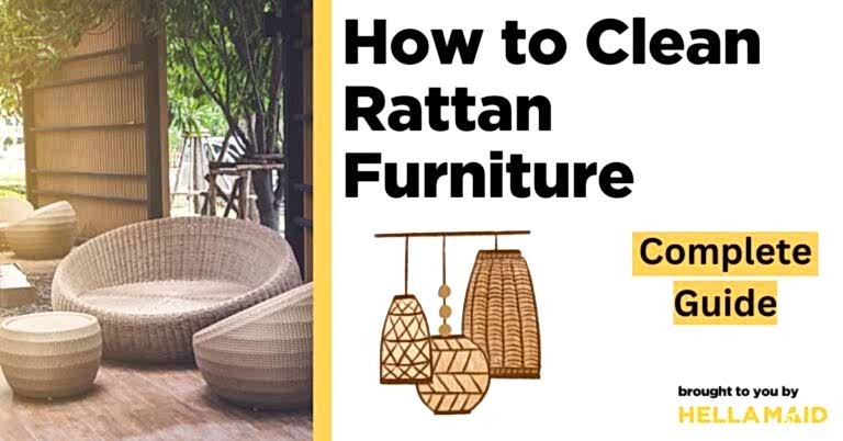 how to clean rattan furniture