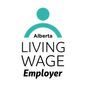 alberta living wage employer logo